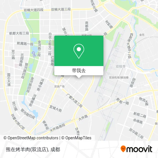 熊在烤羊肉(双流店)地图