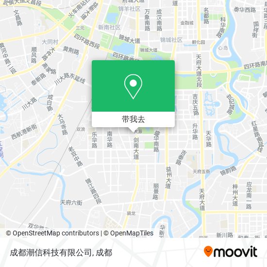 成都潮信科技有限公司地图