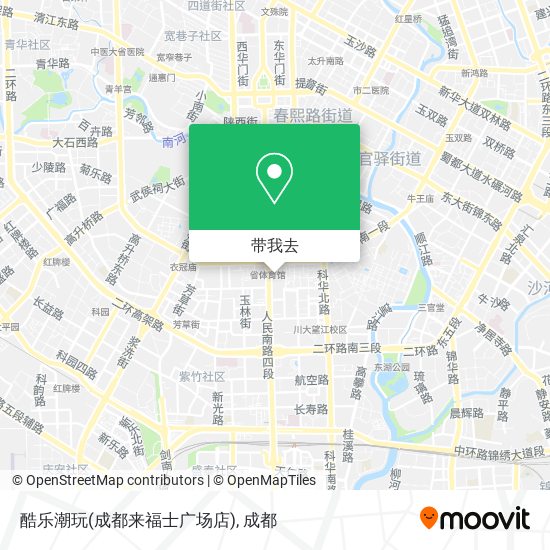 酷乐潮玩(成都来福士广场店)地图