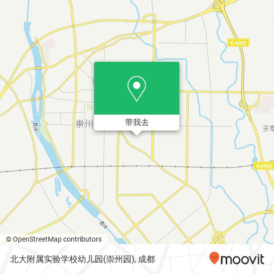 北大附属实验学校幼儿园(崇州园)地图