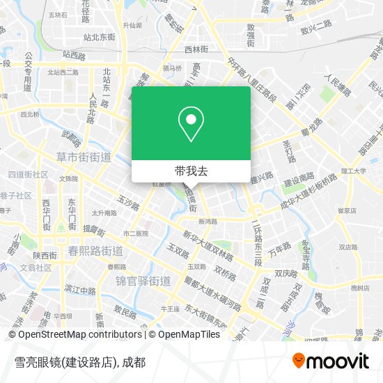 雪亮眼镜(建设路店)地图