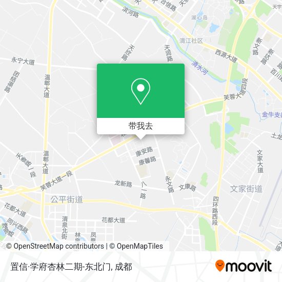 置信·学府杏林二期-东北门地图