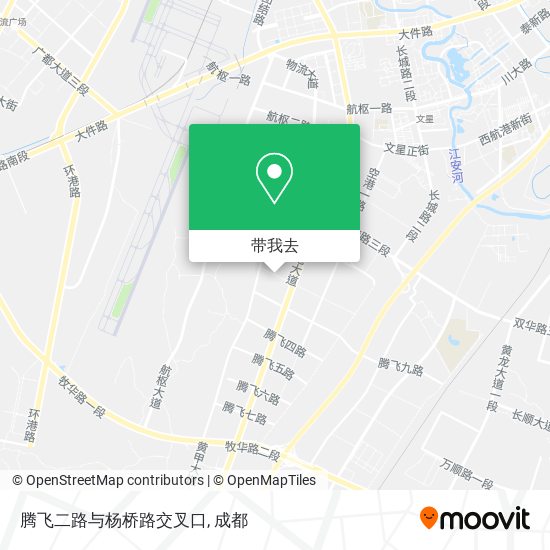 腾飞二路与杨桥路交叉口地图