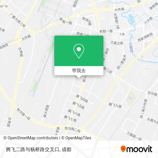 腾飞二路与杨桥路交叉口地图