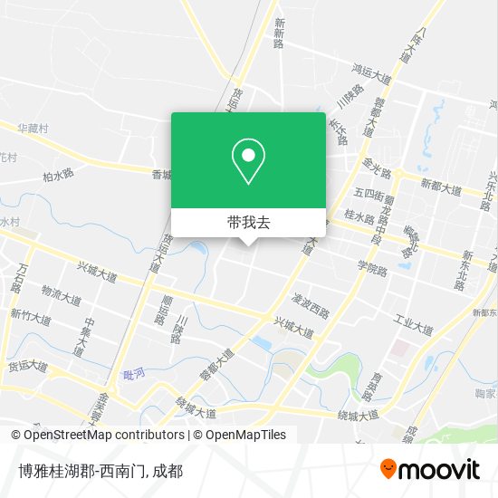 博雅桂湖郡-西南门地图