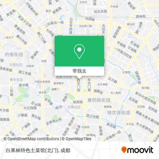 白果林特色土菜馆(北门)地图