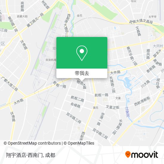 翔宇酒店-西南门地图