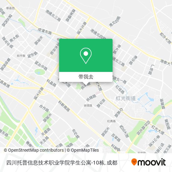 四川托普信息技术职业学院学生公寓-10栋地图