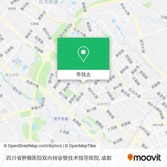 四川省肿瘤医院双向转诊暨技术指导医院地图