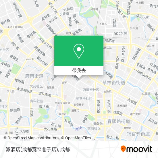 派酒店(成都宽窄巷子店)地图