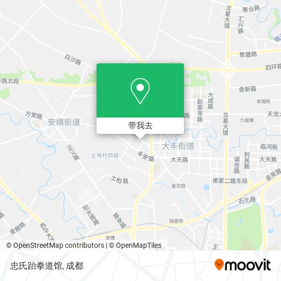 忠氏跆拳道馆地图