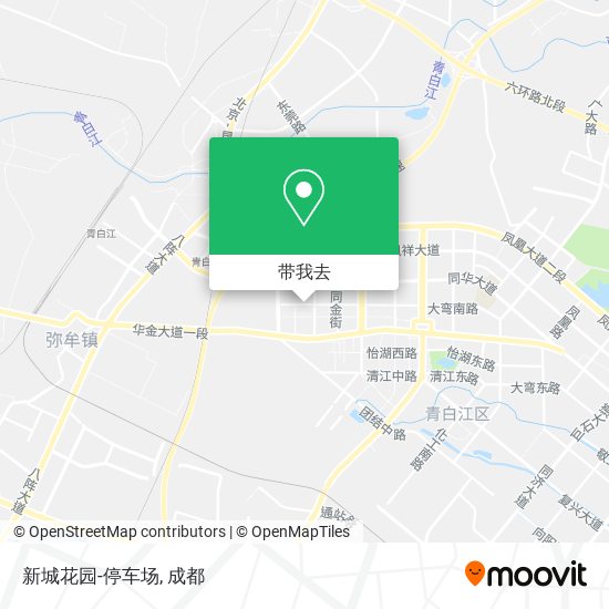 新城花园-停车场地图