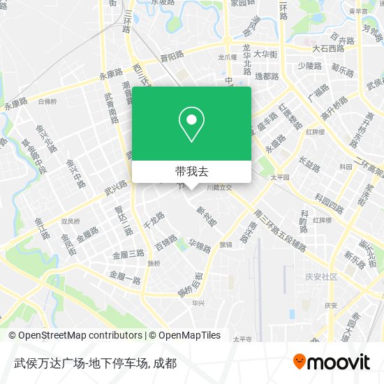 武侯万达广场-地下停车场地图