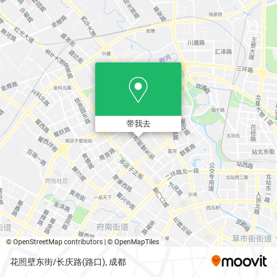 花照壁东街/长庆路(路口)地图