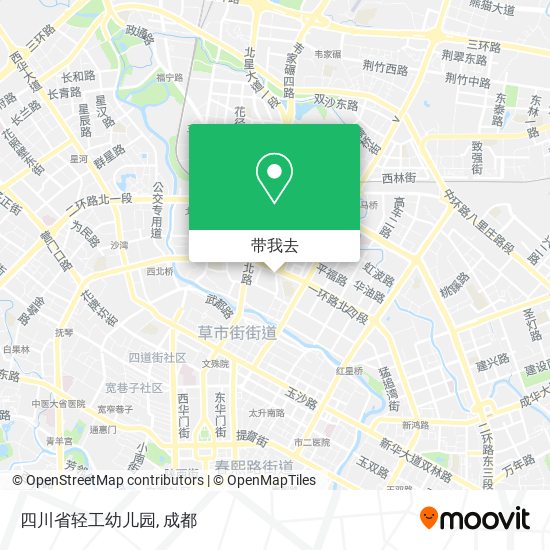 四川省轻工幼儿园地图