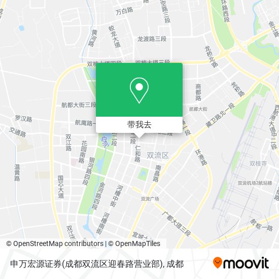 申万宏源证券(成都双流区迎春路营业部)地图