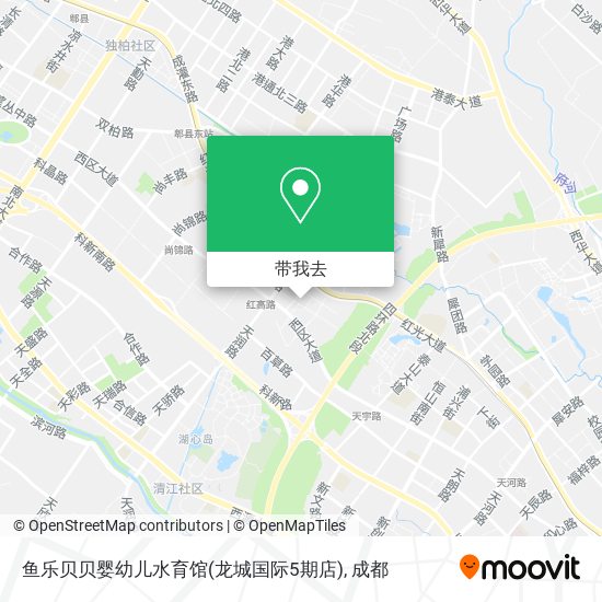 鱼乐贝贝婴幼儿水育馆(龙城国际5期店)地图