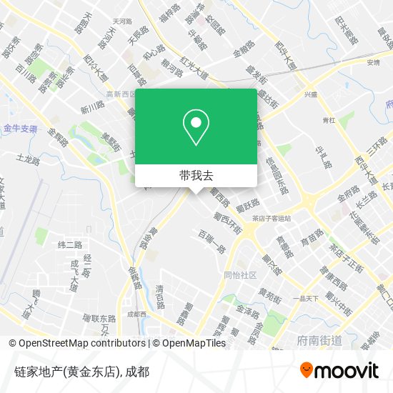 链家地产(黄金东店)地图