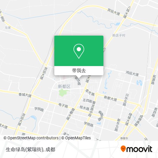 生命绿岛(紫瑞街)地图