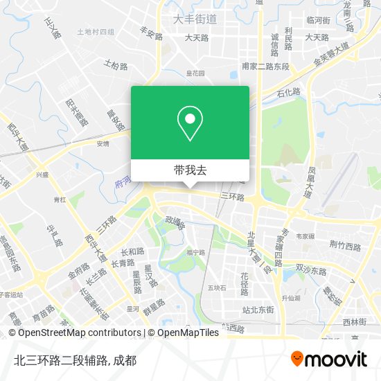 北三环路二段辅路地图