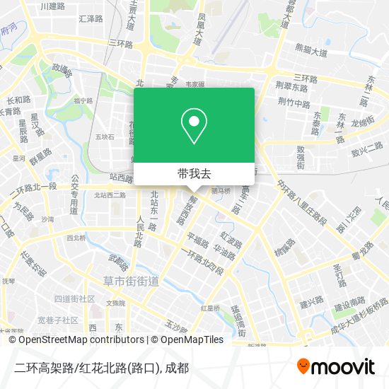 二环高架路/红花北路(路口)地图