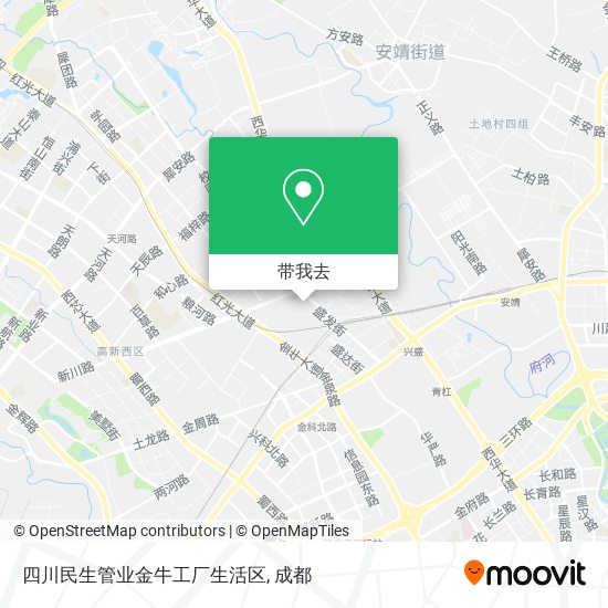四川民生管业金牛工厂生活区地图