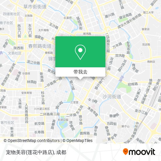 宠物美容(莲花中路店)地图