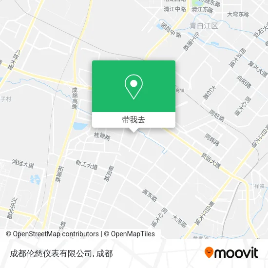 成都伦慈仪表有限公司地图