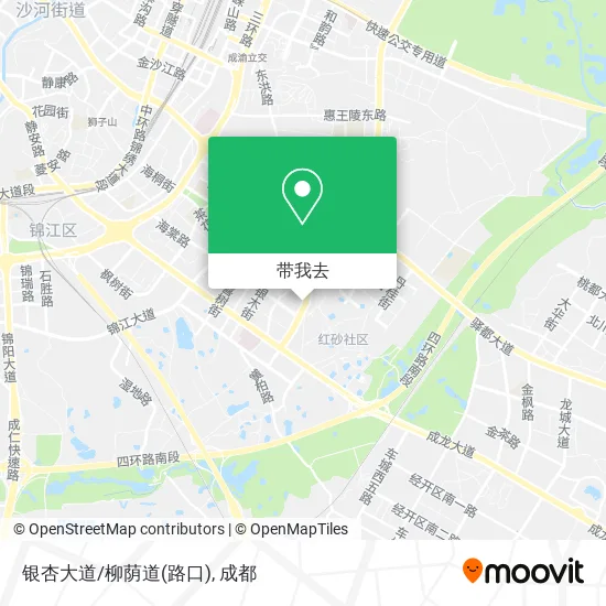 银杏大道/柳荫道(路口)地图