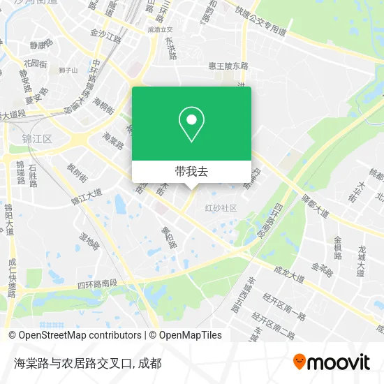 海棠路与农居路交叉口地图
