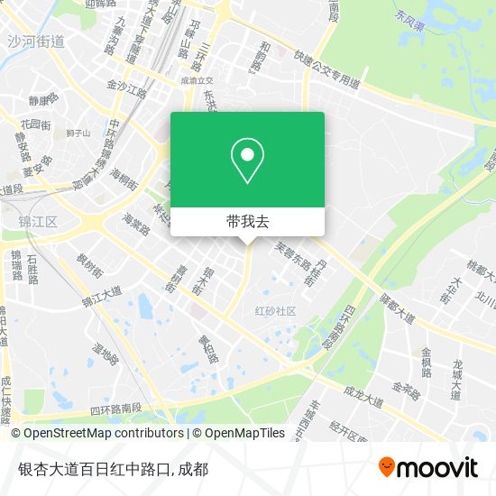 银杏大道百日红中路口地图
