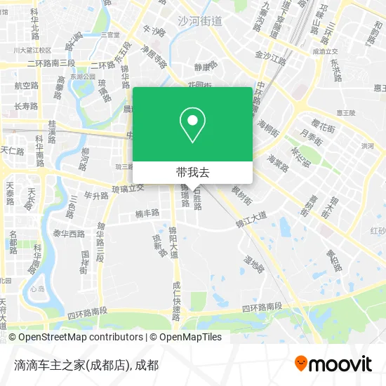 滴滴车主之家(成都店)地图