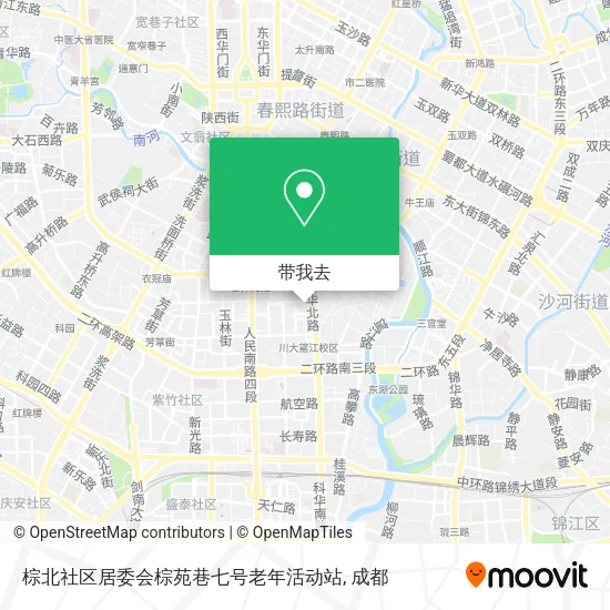 棕北社区居委会棕苑巷七号老年活动站地图