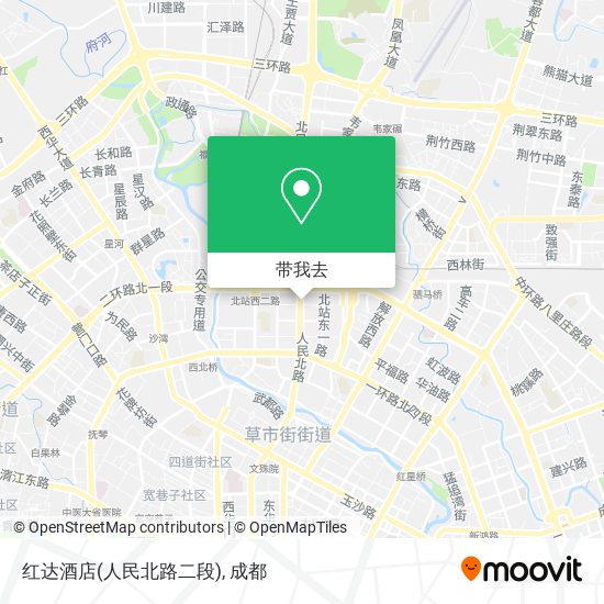 红达酒店(人民北路二段)地图