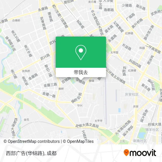 西部广告(华锦路)地图