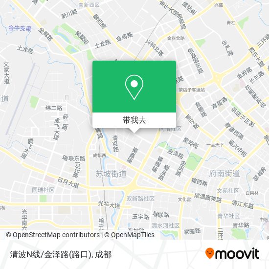 清波N线/金泽路(路口)地图