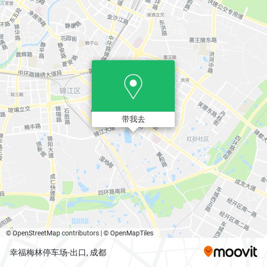 幸福梅林停车场-出口地图