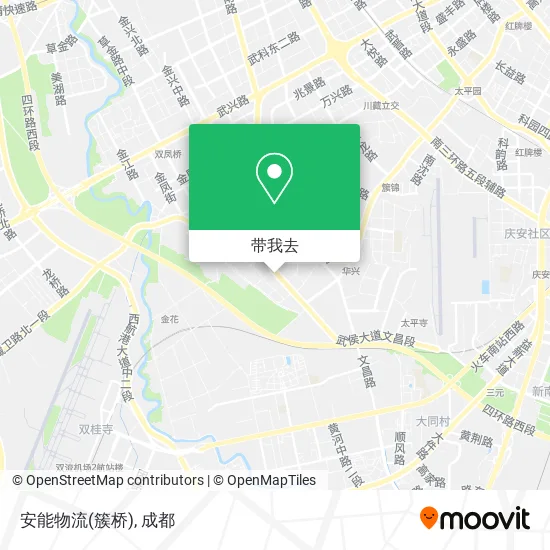 安能物流(簇桥)地图