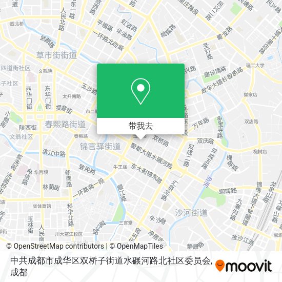 中共成都市成华区双桥子街道水碾河路北社区委员会地图