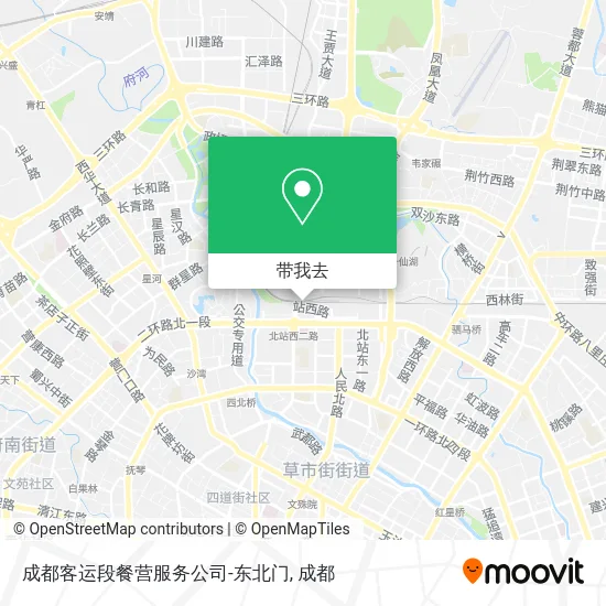 成都客运段餐营服务公司-东北门地图