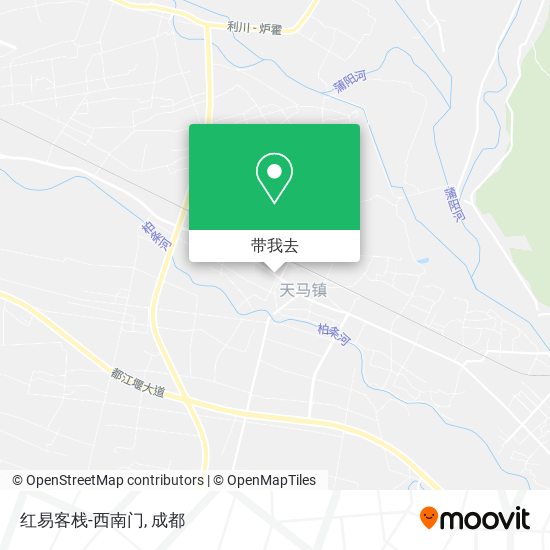 红易客栈-西南门地图