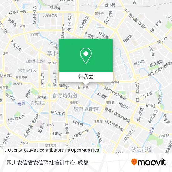 四川农信省农信联社培训中心地图
