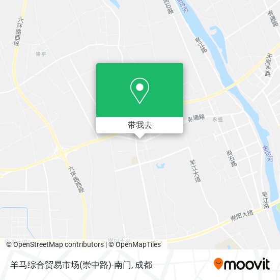 羊马综合贸易市场(崇中路)-南门地图