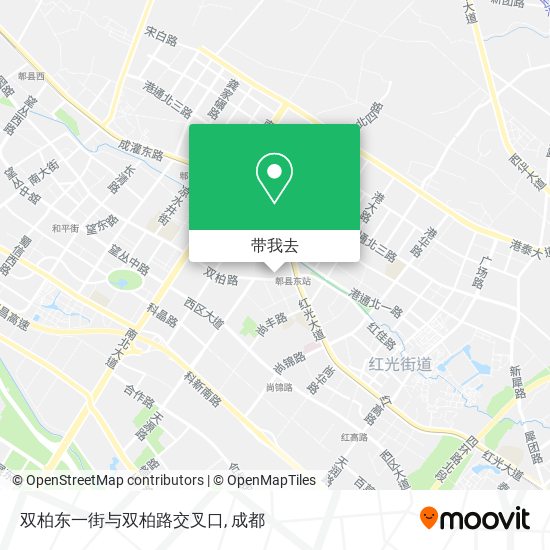 双柏东一街与双柏路交叉口地图
