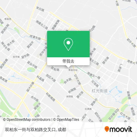 双柏东一街与双柏路交叉口地图