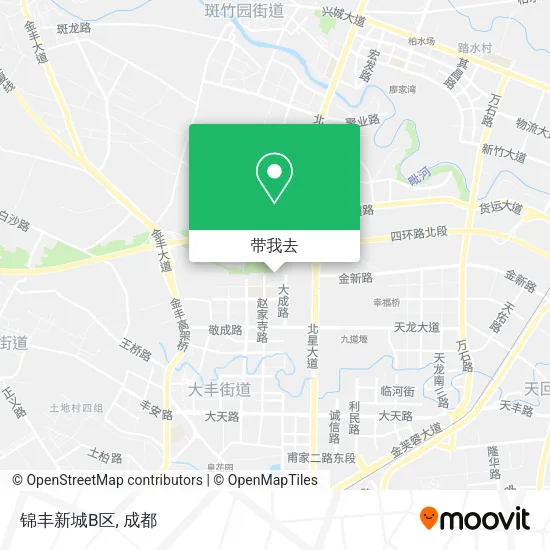 锦丰新城B区地图