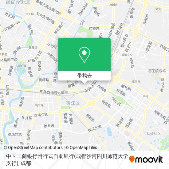 中国工商银行附行式自助银行(成都沙河四川师范大学支行)地图