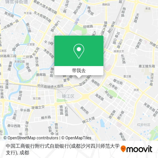 中国工商银行附行式自助银行(成都沙河四川师范大学支行)地图