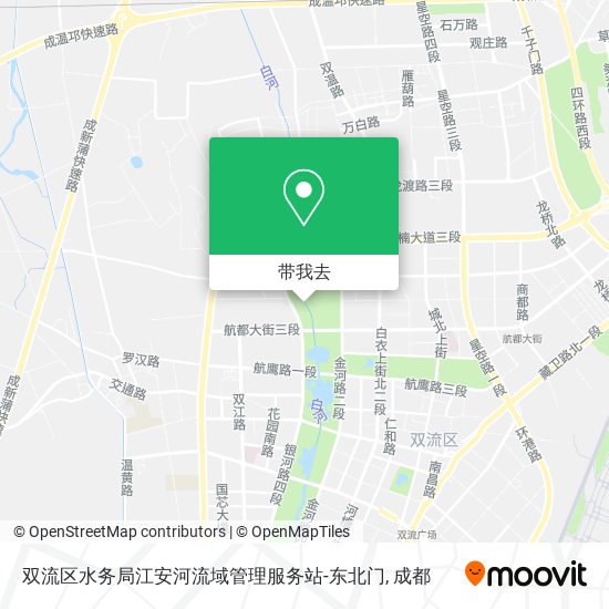 双流区水务局江安河流域管理服务站-东北门地图