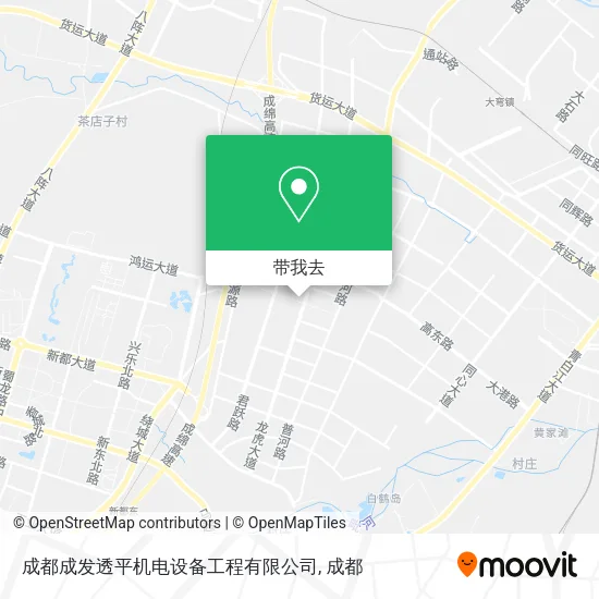 成都成发透平机电设备工程有限公司地图